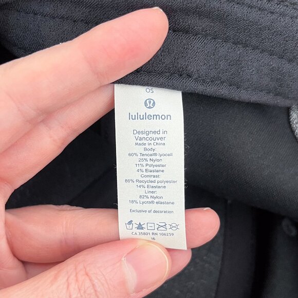 Lululemon Baller Hat Baseball Cap Adjustable Sweat Wicking Heathered Speck Black - Picture 10 of 11